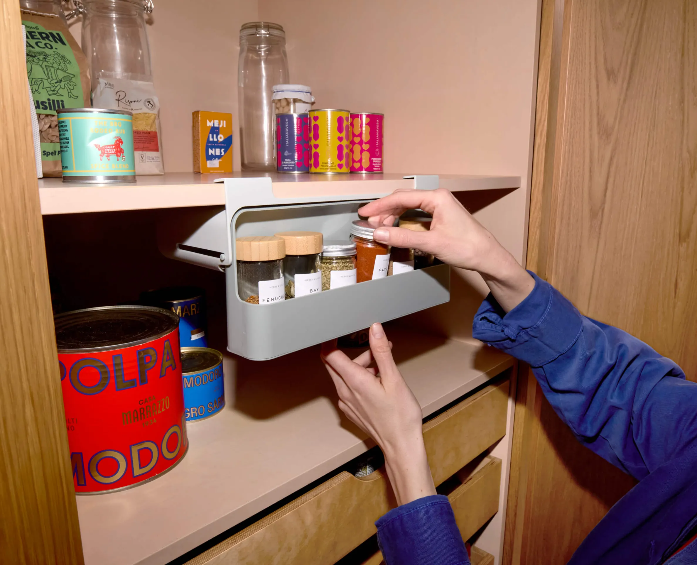Range-Épices Sous Étagère Recyclé Cupboardstore™