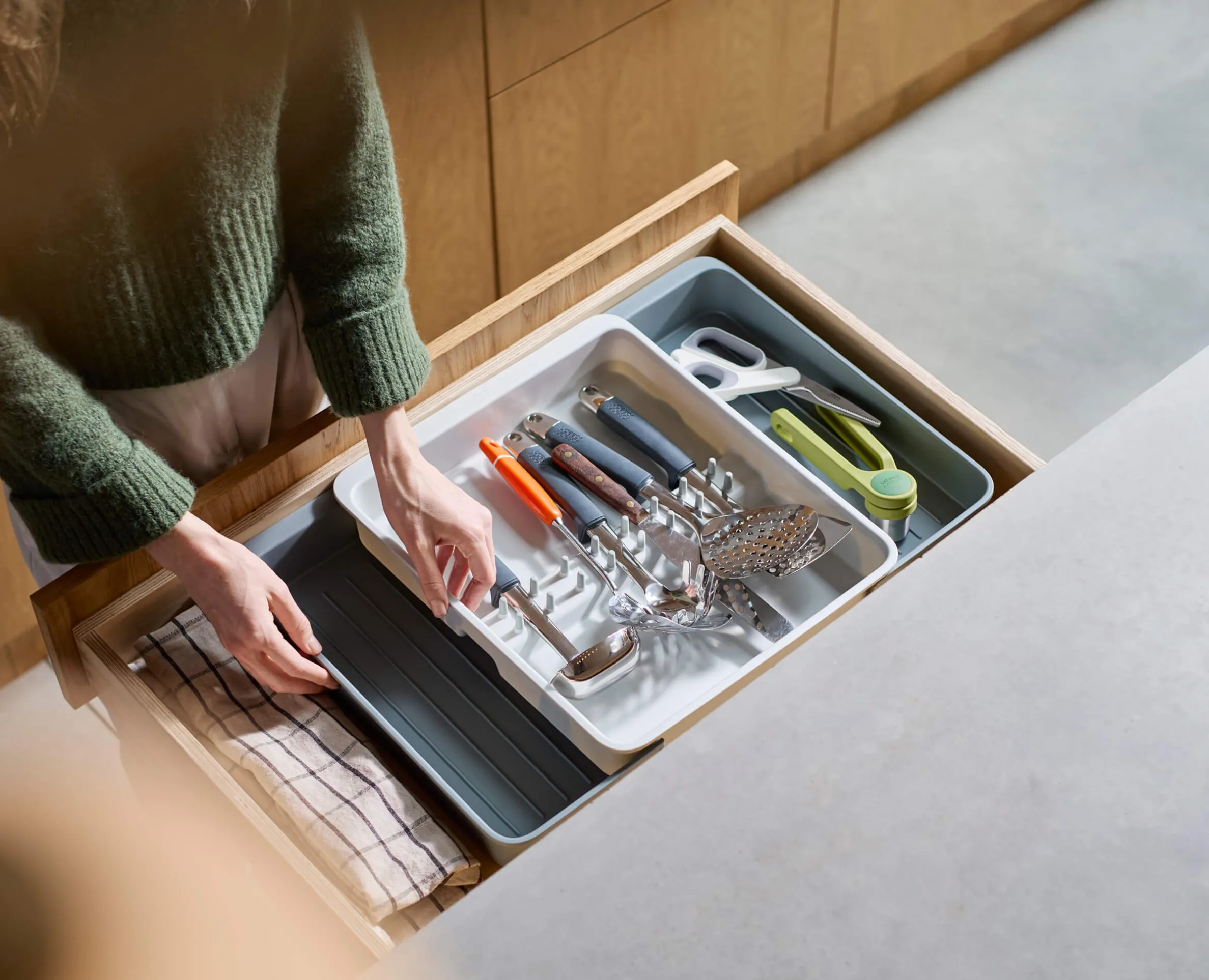 Range-Ustensiles de Cuisine Extensible et Recyclé Drawerstore™