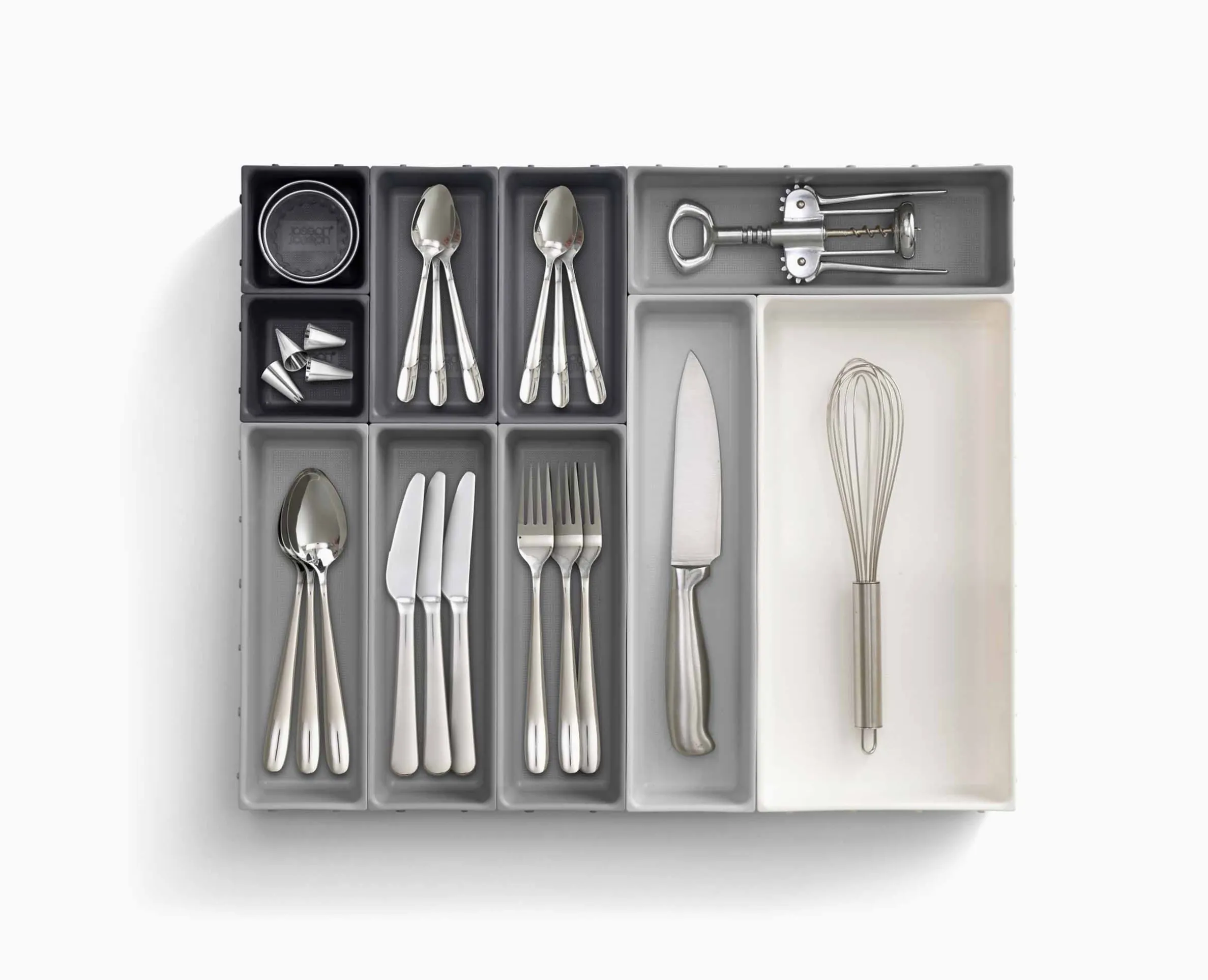 Set Compartiment de Rangement 10 pièces en Gris Blox™