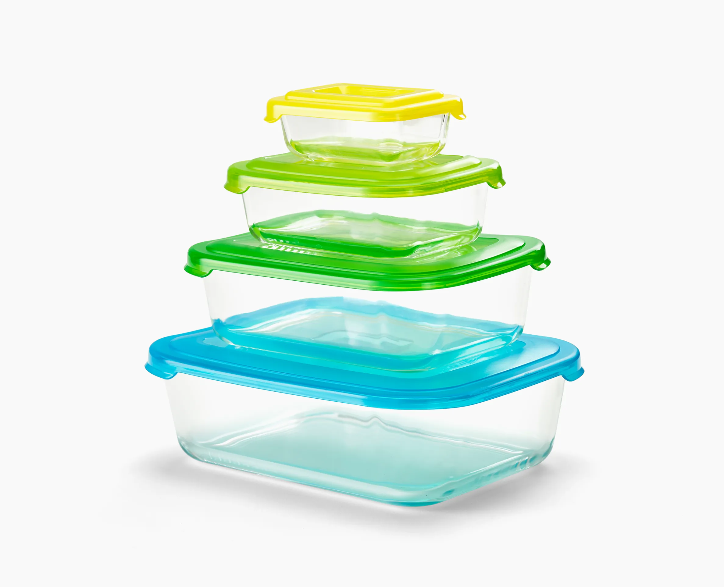 Set de 4 Boites de Conservation en Verre Nest™ Glass