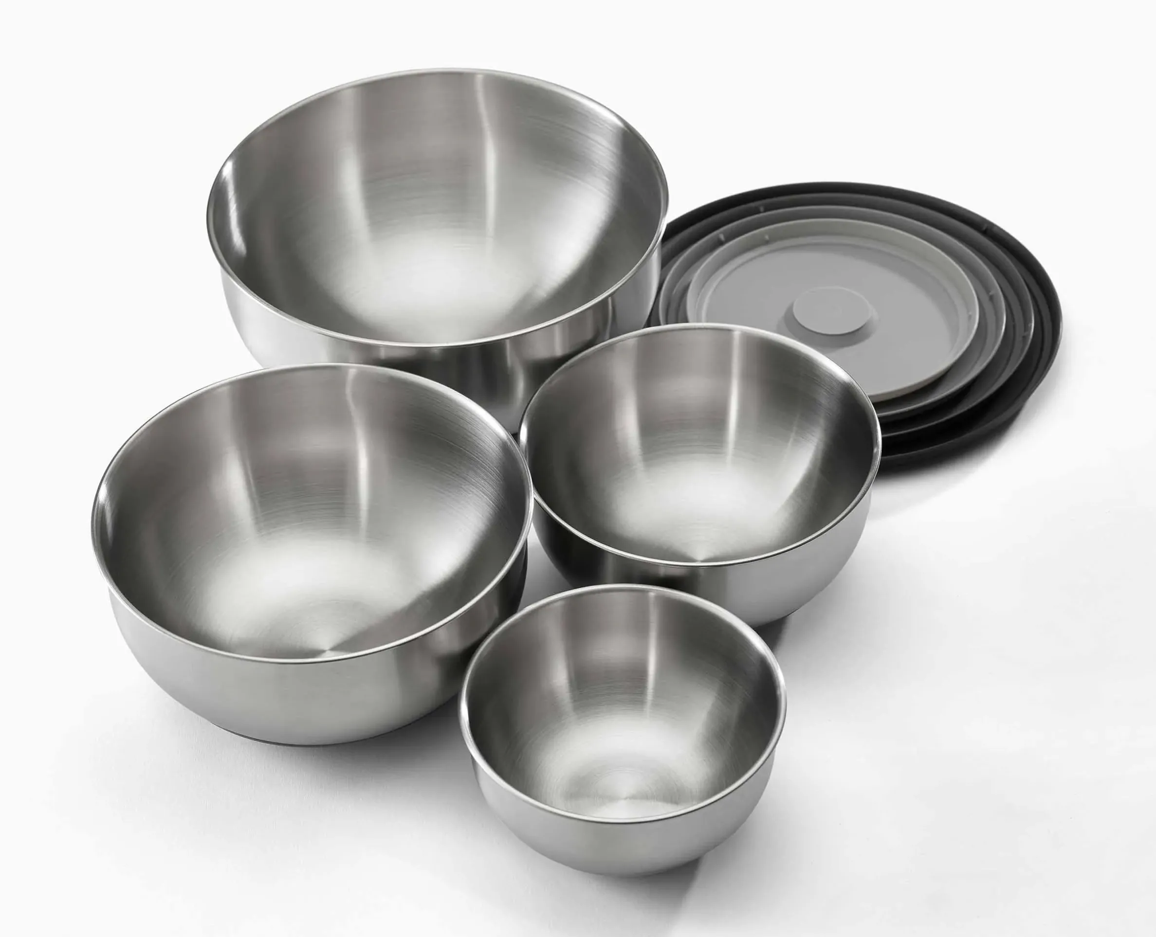 Set de 4 Bols Mélangeurs en Inox Nest™ Prep&Store