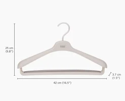 Set de 2 cintres écrus pour costumes et manteaux Orderly™