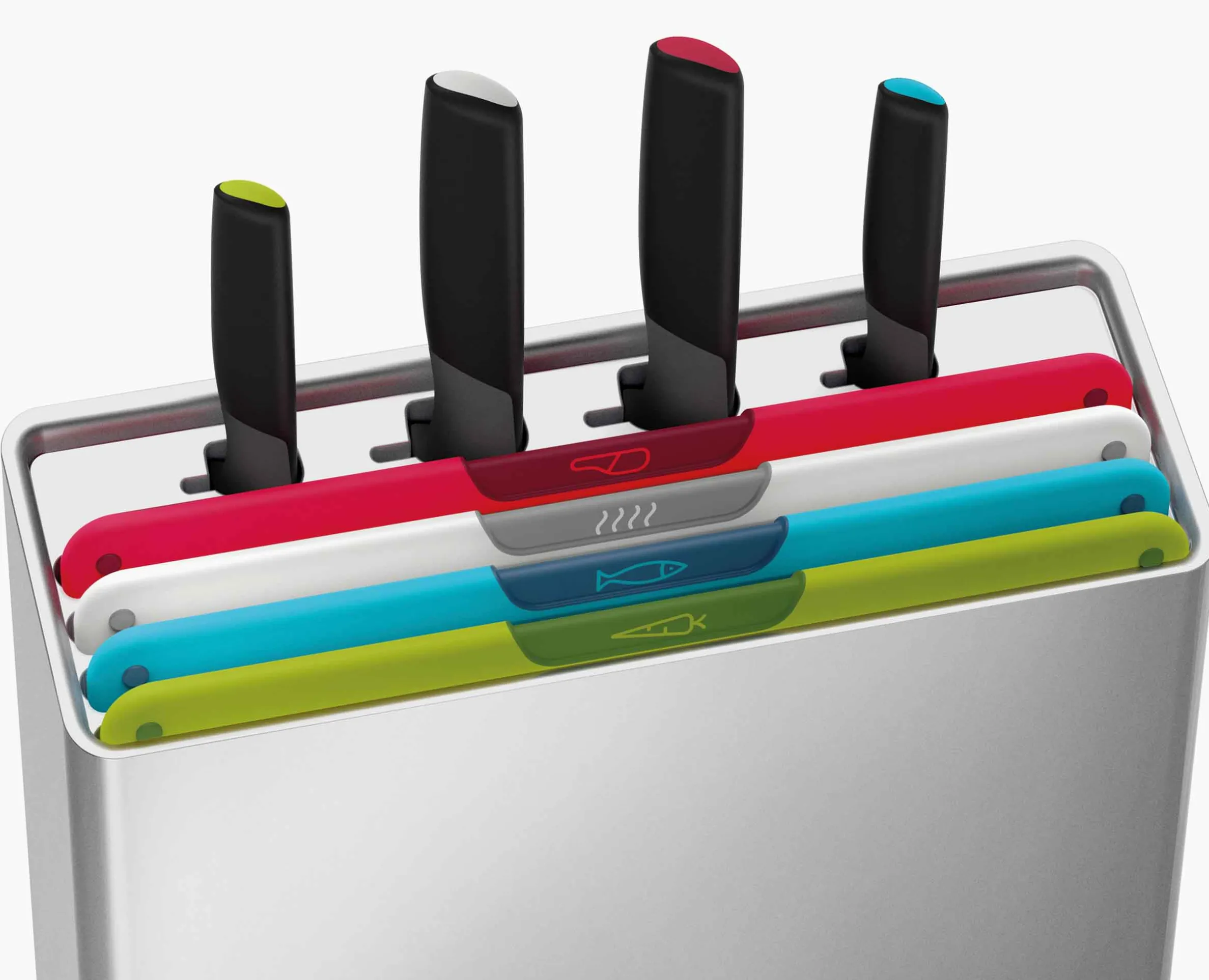 Set de 4 Couteaux et 4 Planches à Découper Multicolore Folio™ Icon Plus