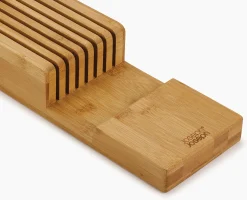Set De 2 Pièces Drawerstore™ : Organisateur De Couverts Et De Couteaux En Bambou