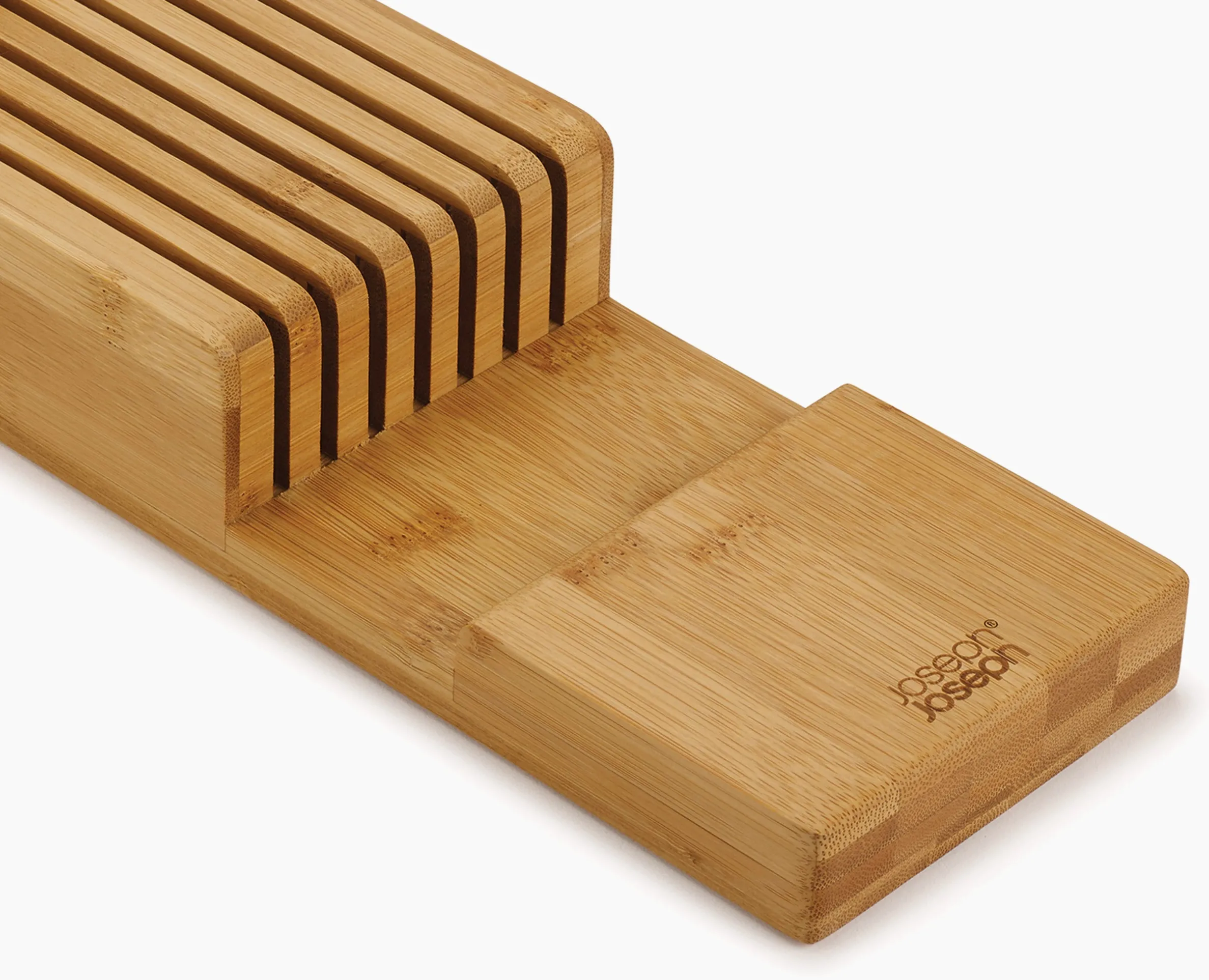 Set De 2 Pièces Drawerstore™ : Organisateur De Couverts Et De Couteaux En Bambou
