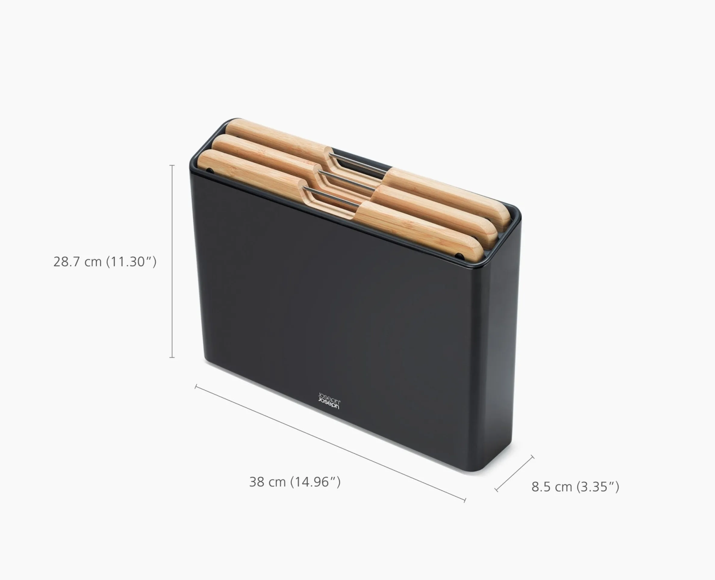 Set de 3 Planches à Découper en Bambou et Étui Noir Folio™