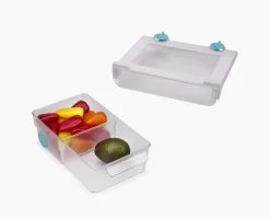 Set De 2 Tiroirs Sous-Étagère Transparents Et Bac De Rangement Fridgestore™