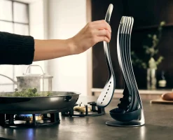 Set de 5 Ustensiles de Cuisine Empilables aux Poignées Magnétiques Inox Nest™