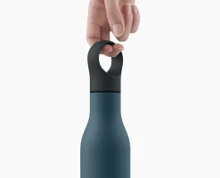 Set de Mug Réutilisable Sipp™ et Gourde Isotherme en Inox Loop™ Bleus