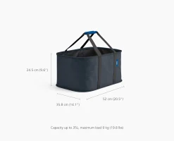 Set de Paniers à Linge 90L Tota et Panier Pliable 35L Hold-All™ Noir