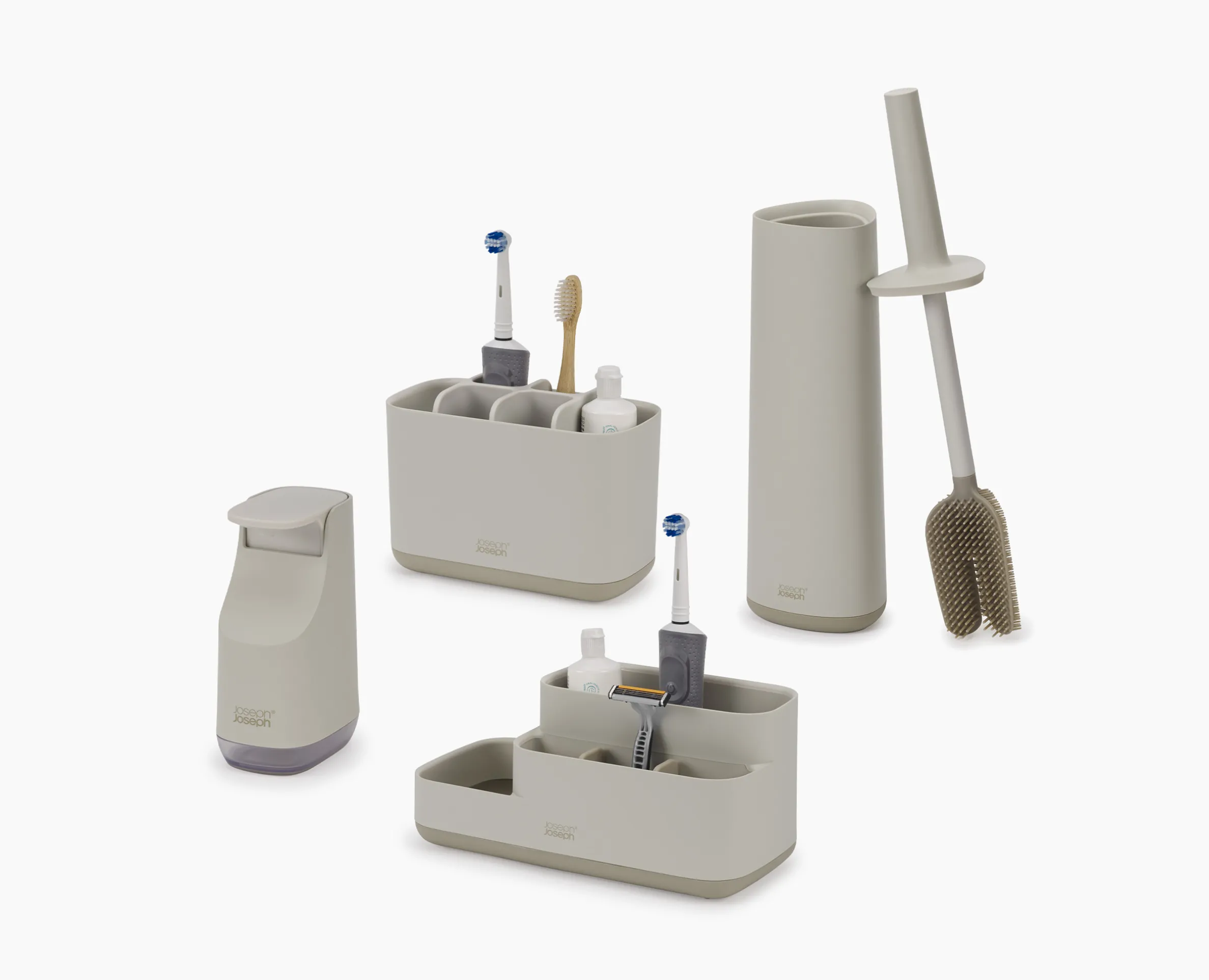 Set De Salle De Bain Ecru Mat
