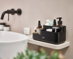 Set De Salle De Bain Noir Mat