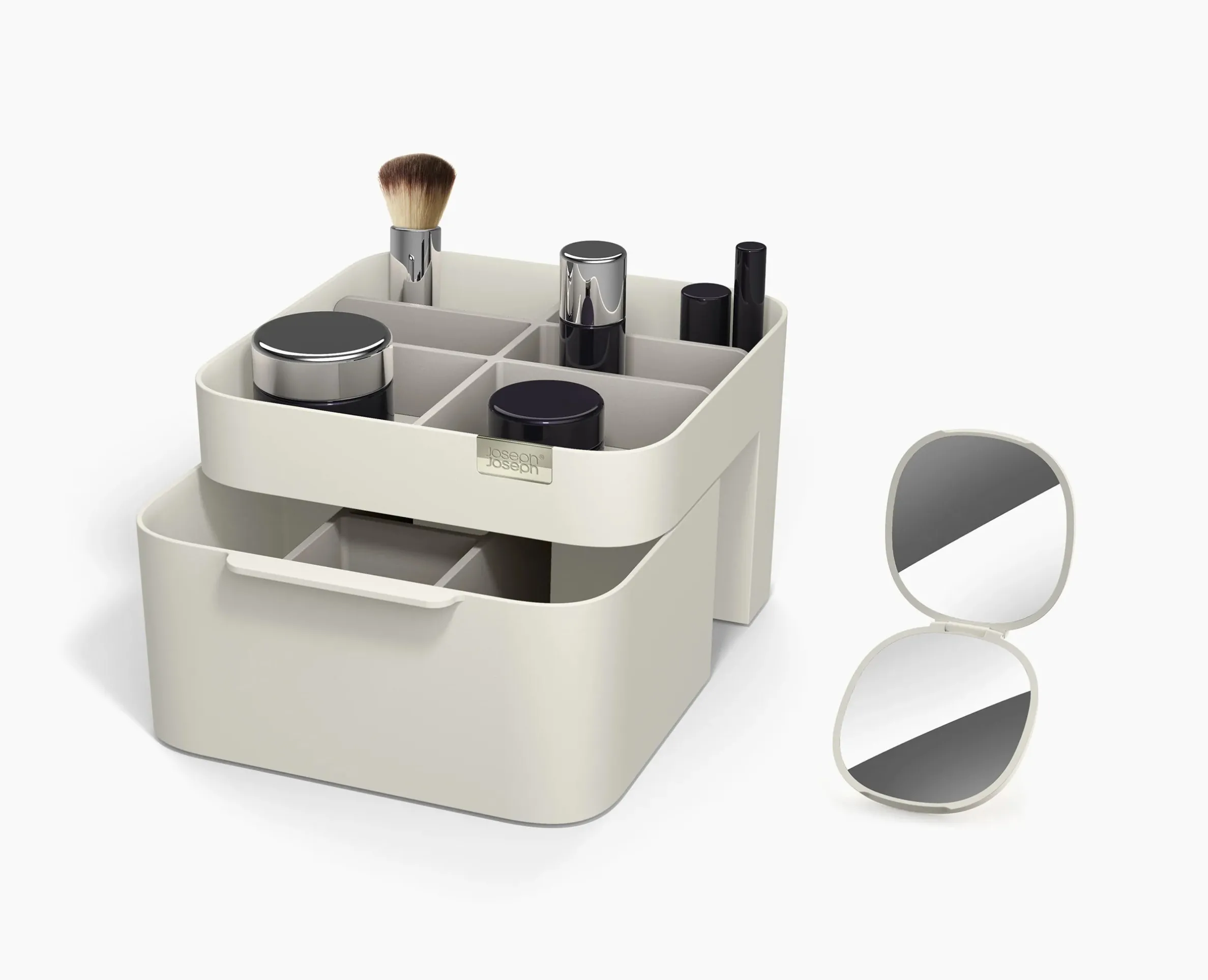 Set Organisateur de Maquillage et Miroir Viva