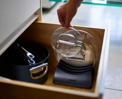 Support pour 3 Couvercles de Casseroles en Bleu Space™
